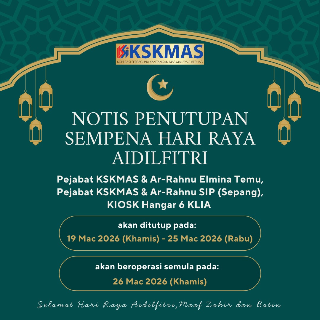 Notis Tutup - Aidilfitri