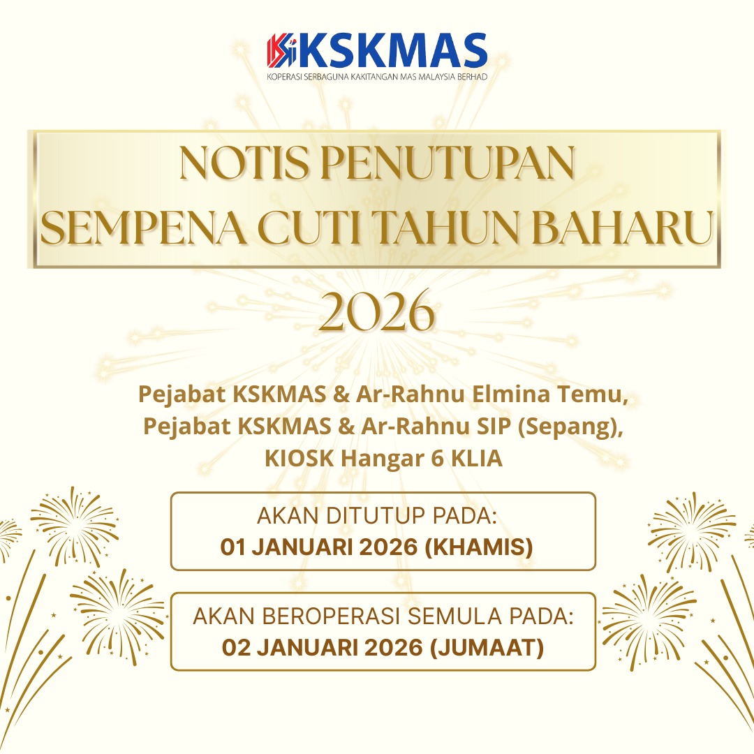 Notis Tutup Tahun Baharu